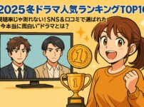 【2025冬ドラマ人気ランキングTOP10】視聴率じゃ測れない！SNS＆口コミで選ばれた“今本当に面白い”ドラマとは？