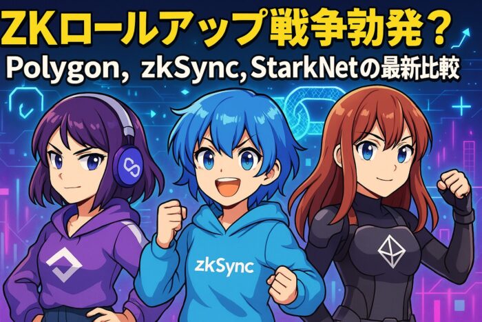 ZKロールアップ戦争勃発？Polygon, zkSync, Starknetの最新比較