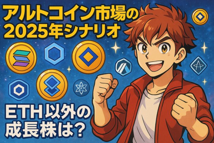 アルトコイン市場の2025年シナリオ：ETH以外の成長株は？