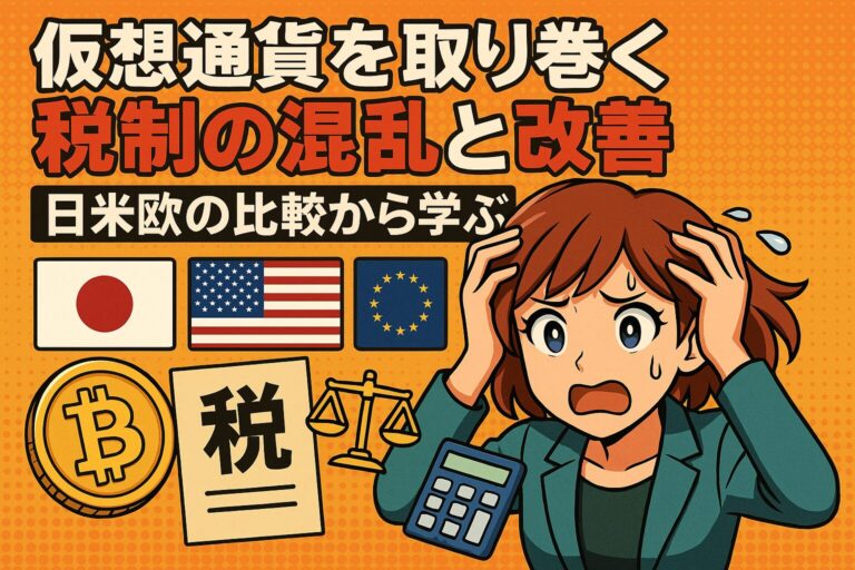 仮想通貨を取り巻く税制の混乱と改善：日米欧の比較から学ぶ