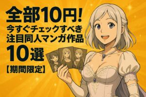 全部10円！今すぐチェックすべき注目同人マンガ作品10選【期間限定】