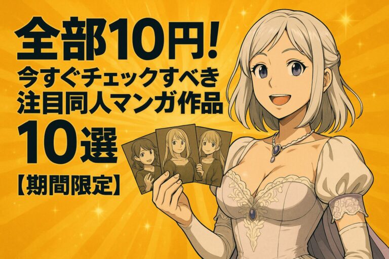 全部10円！今すぐチェックすべき注目同人マンガ作品10選【期間限定】