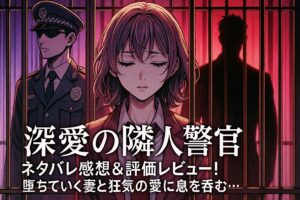 「深愛の隣人警官」ネタバレ感想＆評価レビュー！堕ちていく妻と狂気の愛に息を呑む…