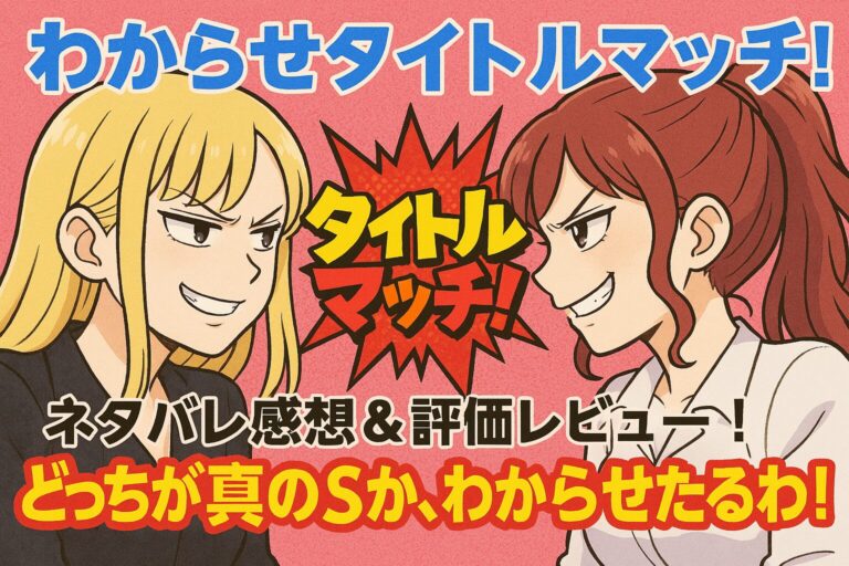 「わからせタイトルマッチ!」ネタバレ感想＆評価レビュー！どっちが真のSか、わからせたるわ！