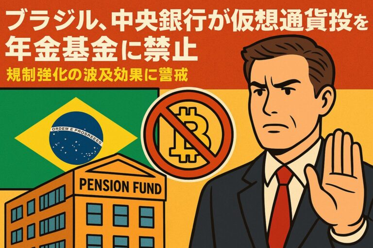 ブラジル、中央銀行が仮想通貨投資を年金基金に禁止 - 規制強化の波及効果に警戒