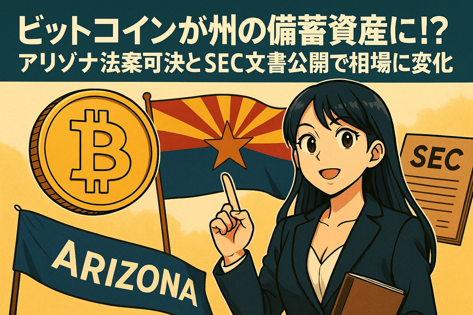 ビットコインが州の備蓄資産に!? アリゾナ法案可決とSEC文書公開で相場に変化