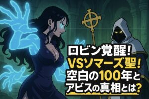 【ワンピースネタバレ考察】1148話速報｜ロビン覚醒！VSソマーズ聖！空白の100年とアビスの真相とは？