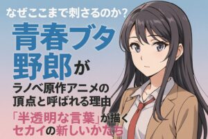 なぜここまで刺さるのか？『青春ブタ野郎』がラノベ原作アニメの頂点と呼ばれる理由─“半透明な言葉”が描くセカイの新しいかたち