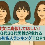 彼女に真似してほしい！20代30代男性が憧れる女性有名人ランキングTOP10