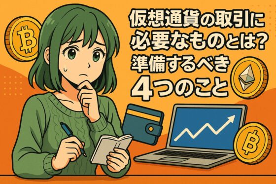 仮想通貨の取引に必要なものとは？準備するべき4つのこと