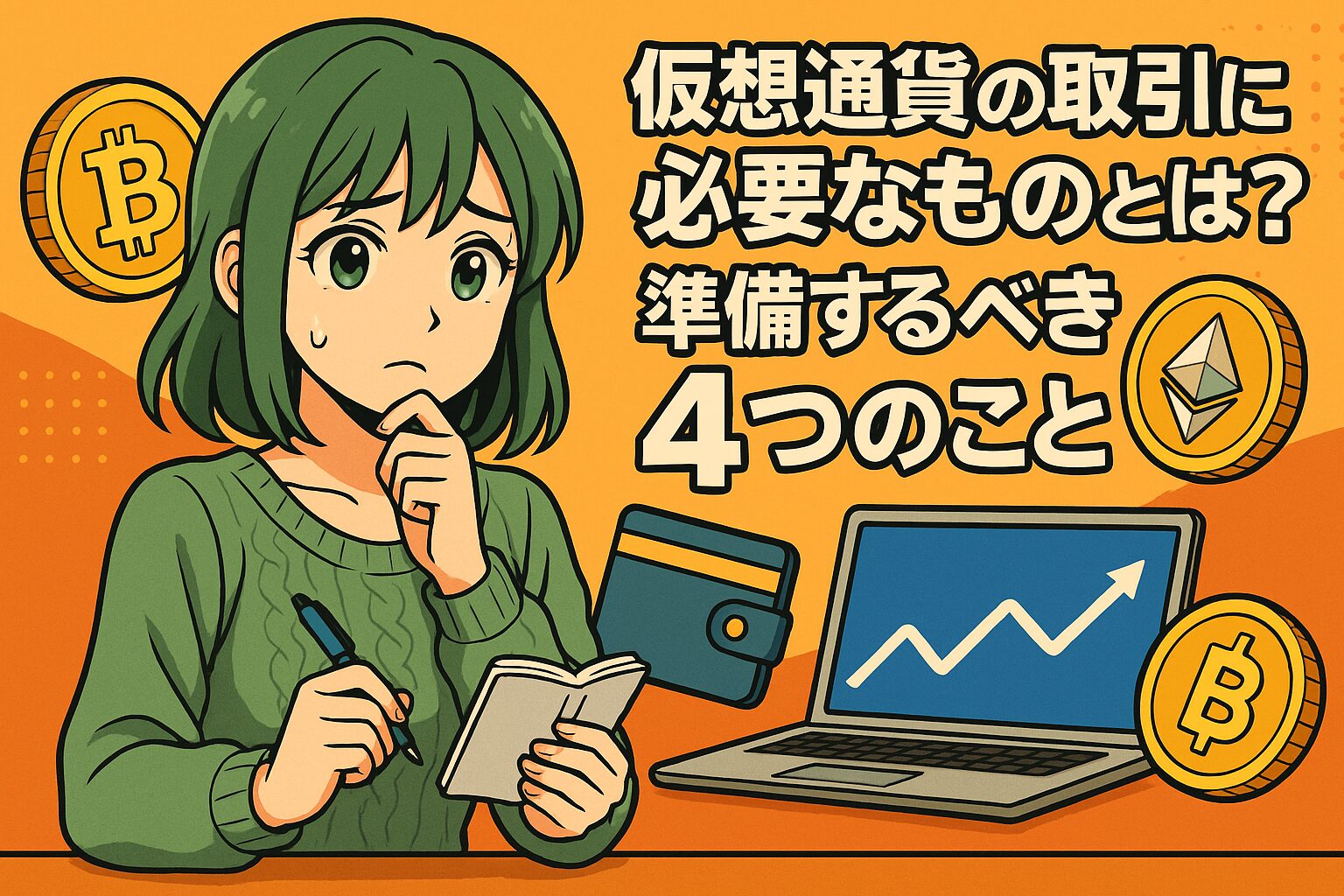 仮想通貨の取引に必要なものとは？準備するべき4つのこと