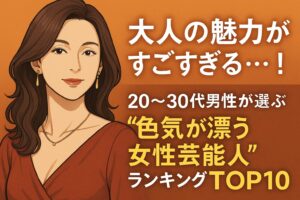 「大人の色気が限界突破…！」20〜30代男性が選ぶ“エロすぎる熟女芸能人”ランキングTOP10！
