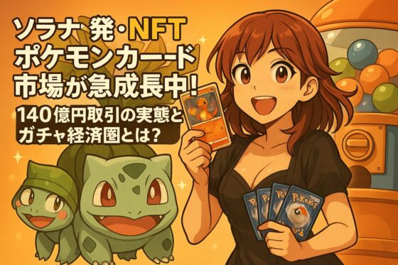 ソラナ発・NFTポケモンカード市場が急成長中！140億円取引の実態とガチャ経済圏とは？