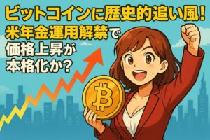 ビットコインに歴史的追い風！米年金運用解禁で価格上昇が本格化か？