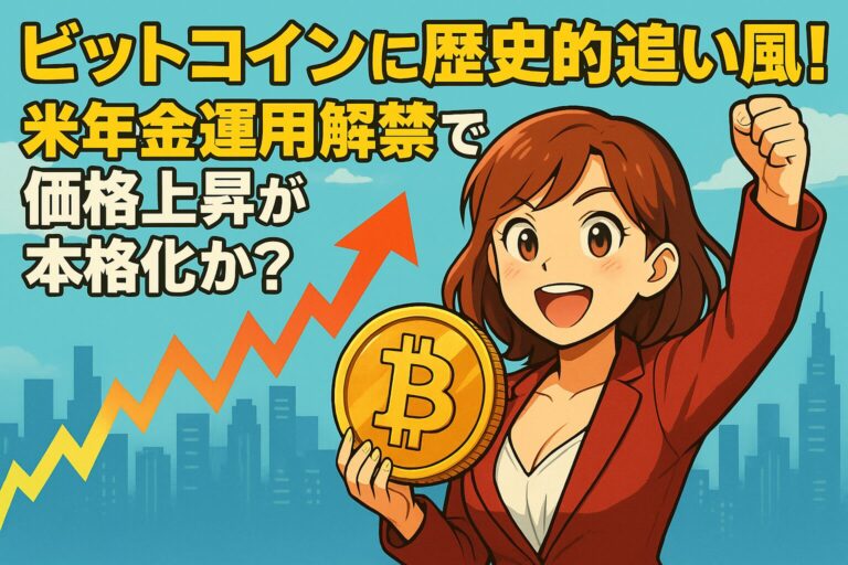 ビットコインに歴史的追い風！米年金運用解禁で価格上昇が本格化か？