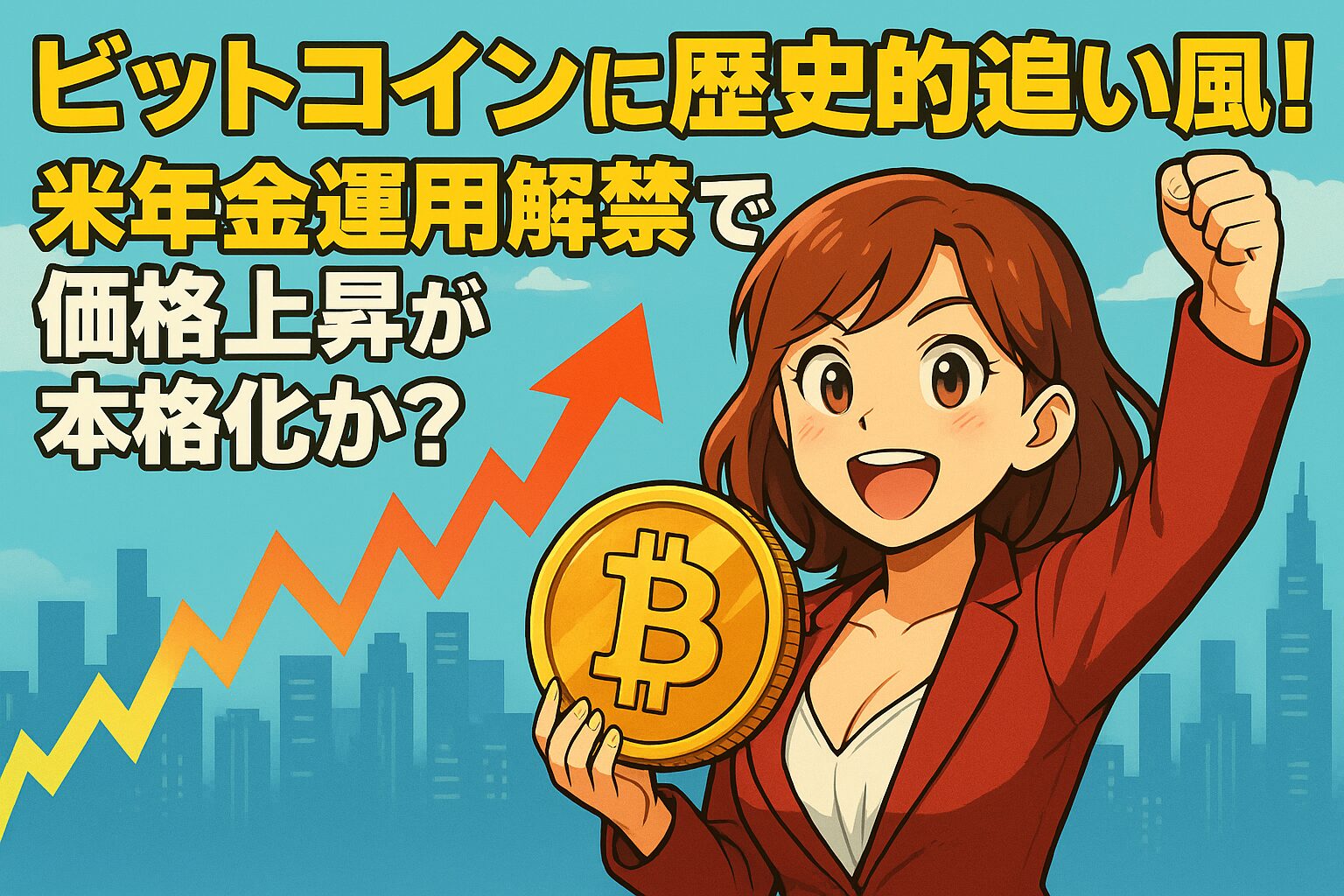 ビットコインに歴史的追い風！米年金運用解禁で価格上昇が本格化か？