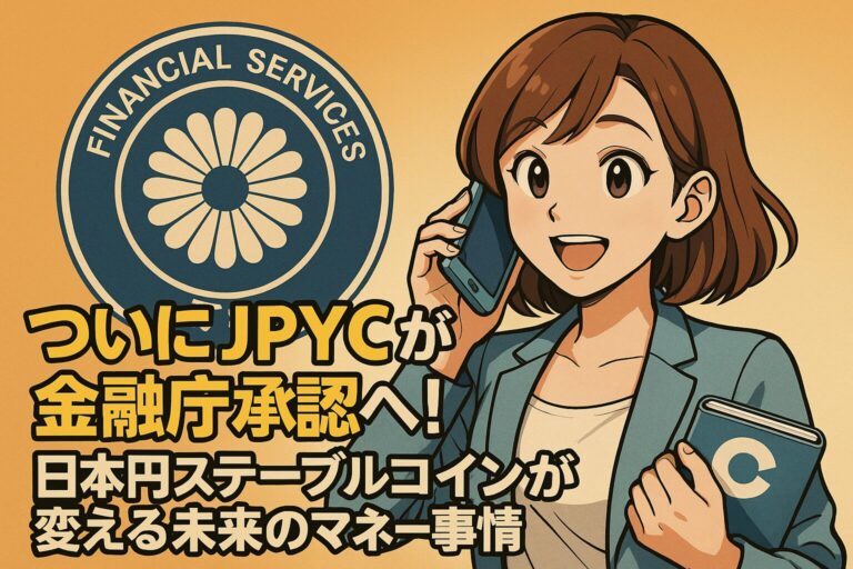ついにJPYCが金融庁承認へ！日本円ステーブルコインが変える未来のマネー事情