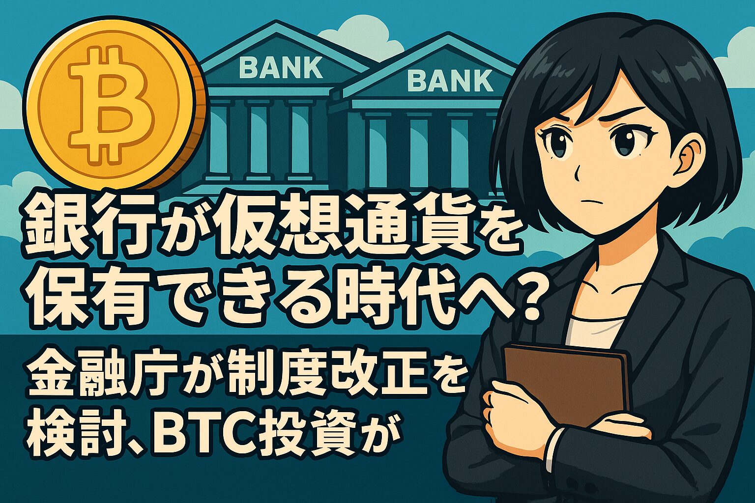 銀行が仮想通貨を保有できる時代へ？ 金融庁が制度改正を検討、BTC投資が解禁される可能性